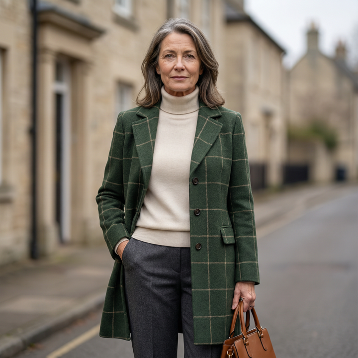 Montréal Wool Check Coat