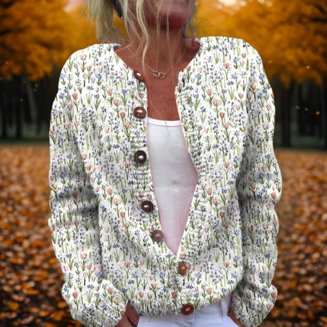 Michelle - Spring Art Cardigan