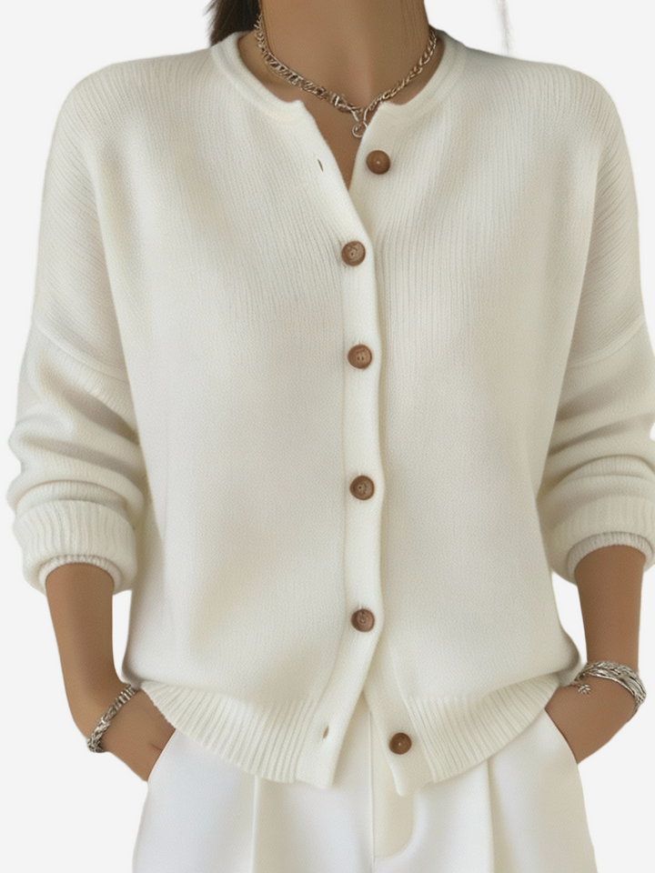 Serenata - Crew Neck Knit Cardigan