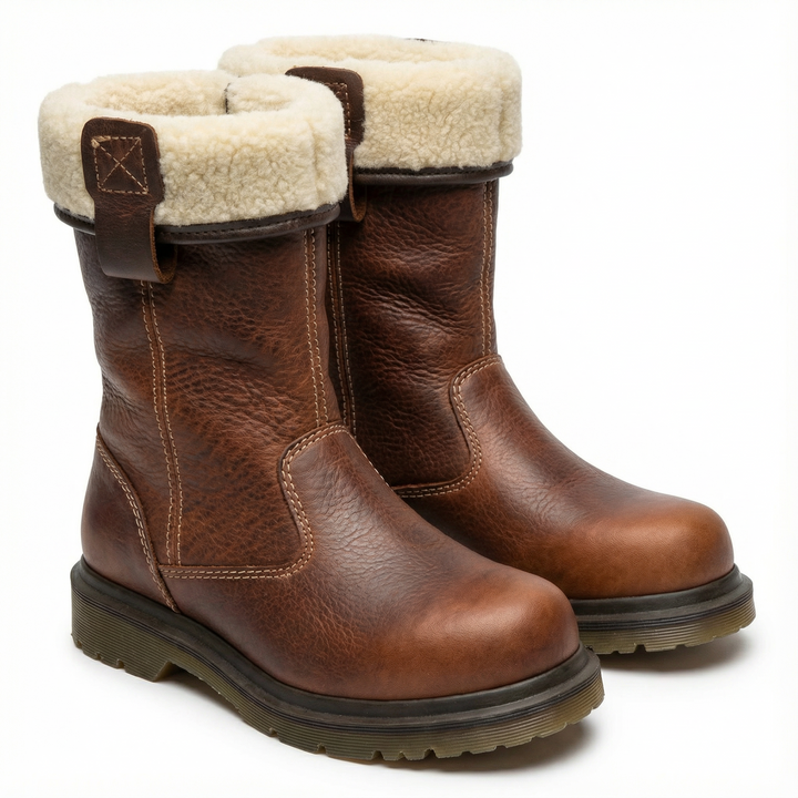Sara | Lined Leather Winter Boots