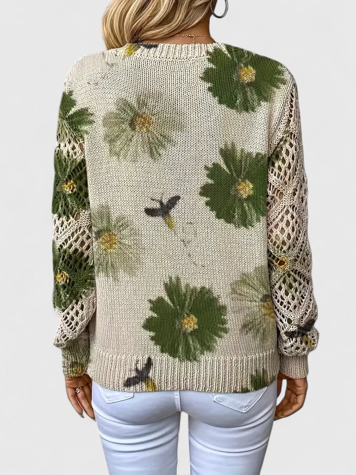 Leilani - Floral Knit Sweater
