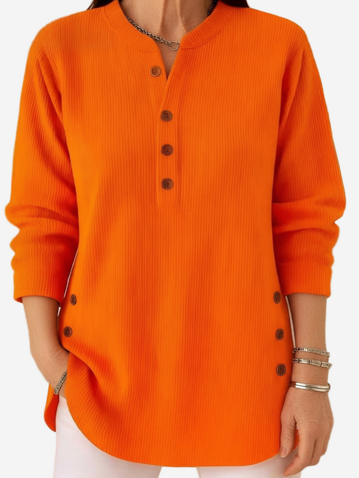 Harperly – Long Sleeve Solid Knit Sweater