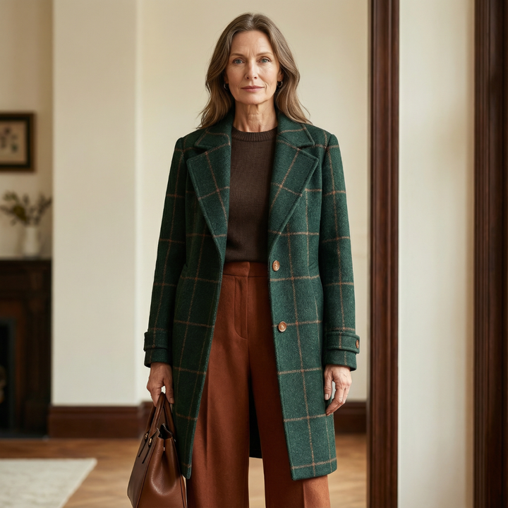 Montréal Wool Check Coat