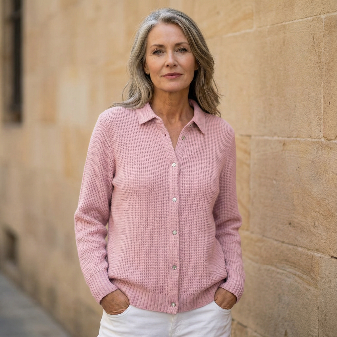 Elaine | Classic Knit Button Cardigan