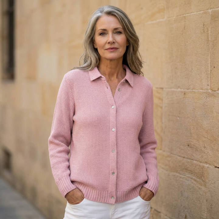 Elaine | Classic Knit Button Cardigan