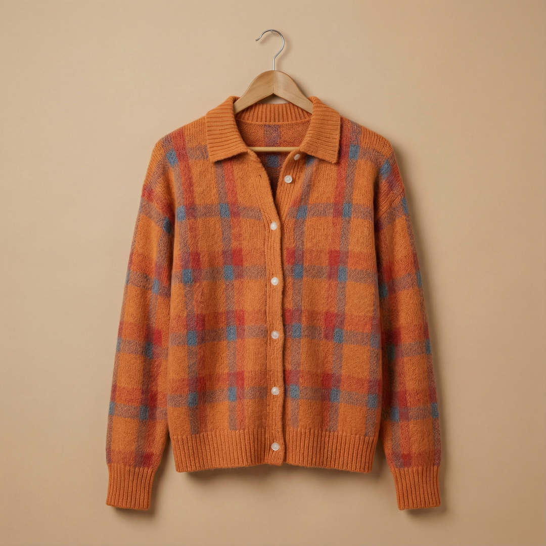 Brinovelle – Plaid Cozy Cardigan