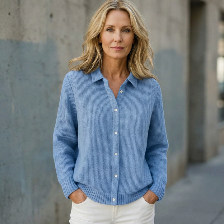 Elaine | Classic Knit Button Cardigan