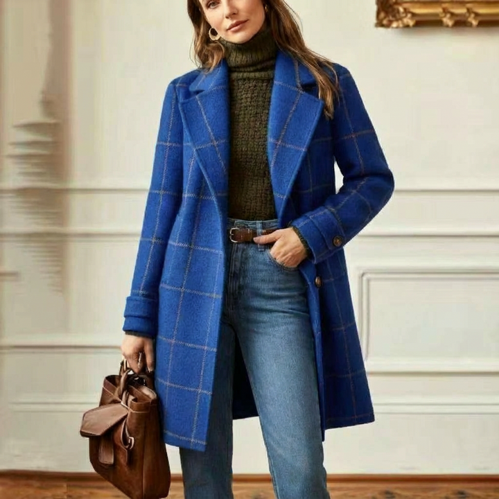Montréal Wool Check Coat