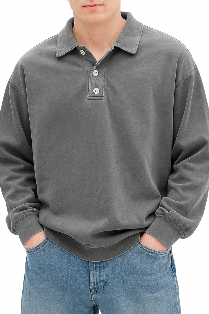 Wilfred | Men's Casual Long Sleeve Polo