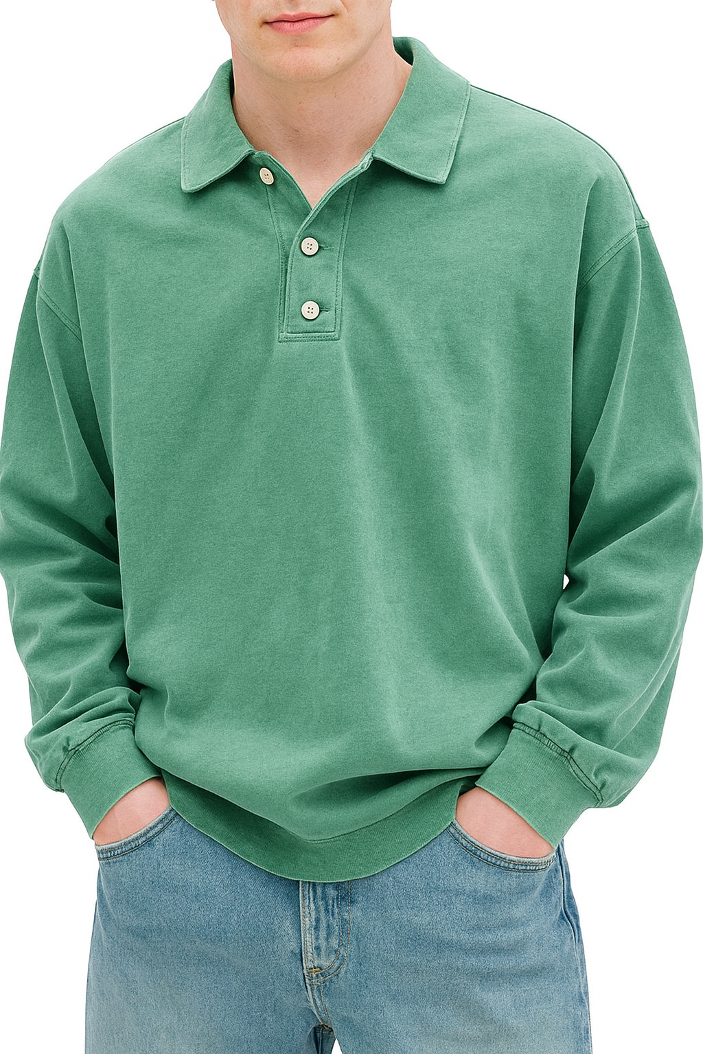 Wilfred | Men's Casual Long Sleeve Polo