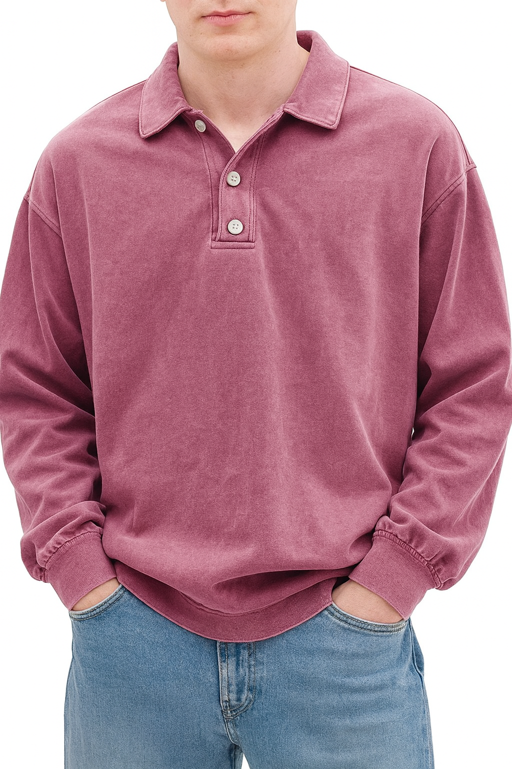 Wilfred | Men's Casual Long Sleeve Polo