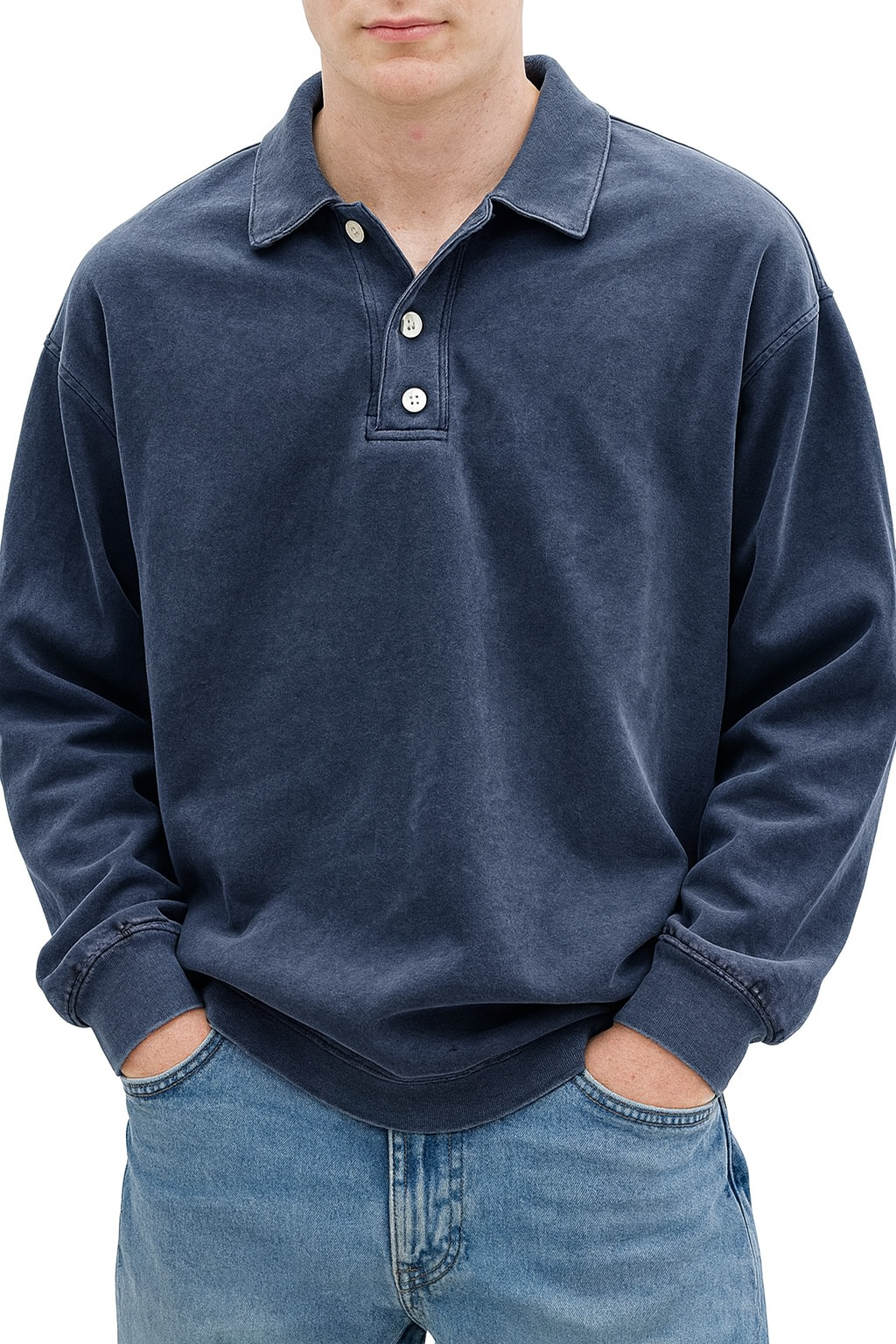 Wilfred | Men's Casual Long Sleeve Polo