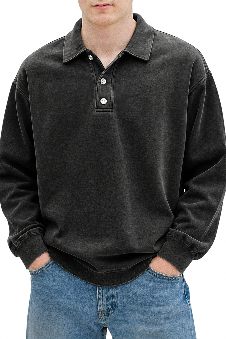 Wilfred | Men's Casual Long Sleeve Polo