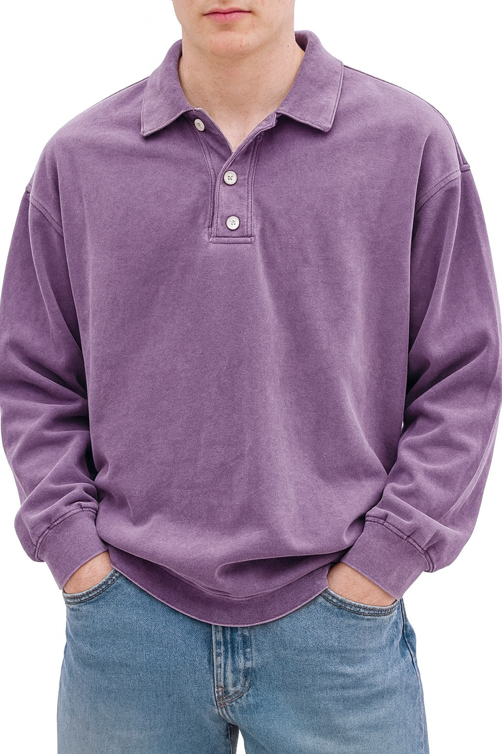 Wilfred | Men's Casual Long Sleeve Polo