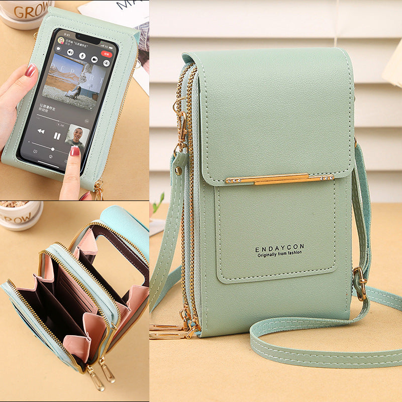 CORA™ - Stylish Mobile Phone Messenger Bag with Touch Screen