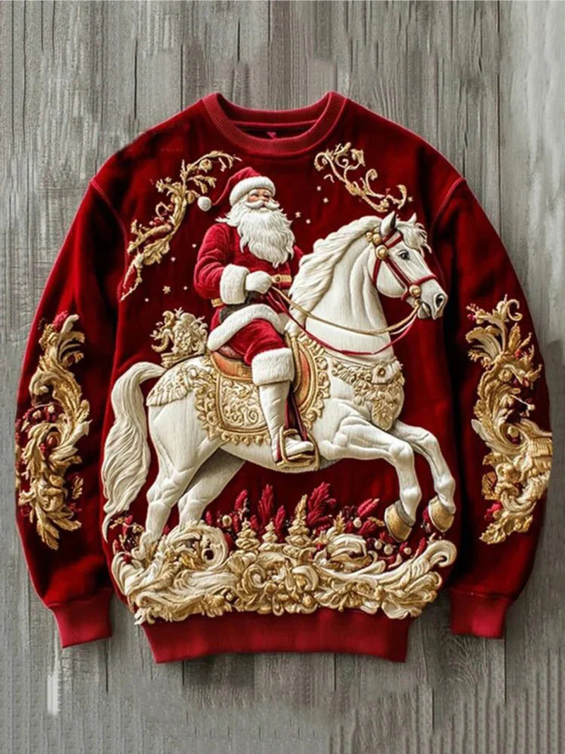 Leonardo | Christmas Jumper with Horseman print