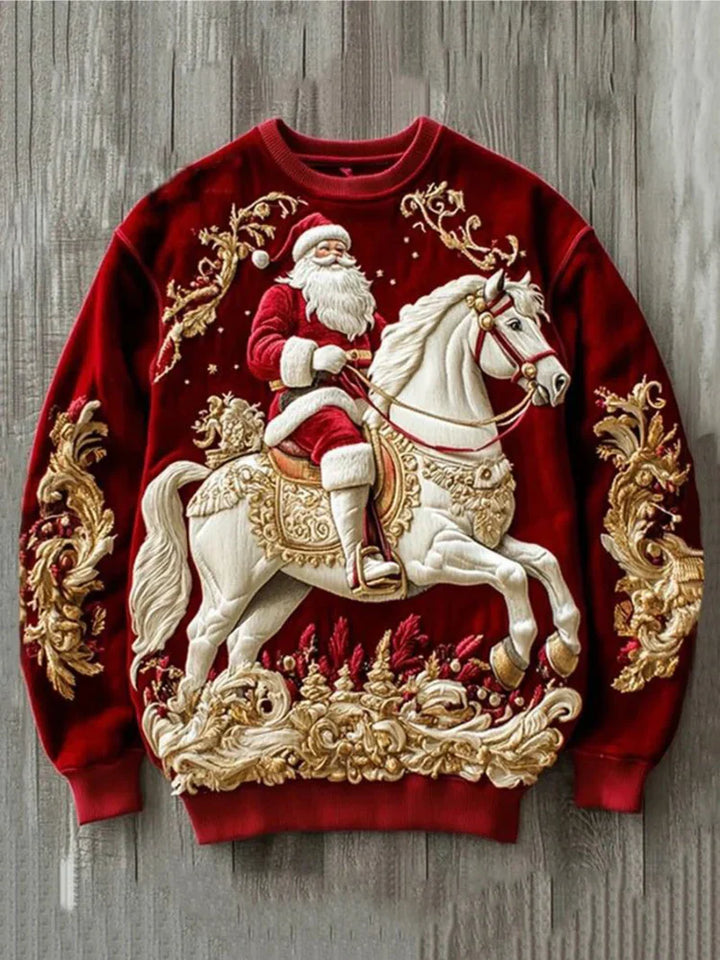 Leonardo | Christmas Jumper with Horseman print
