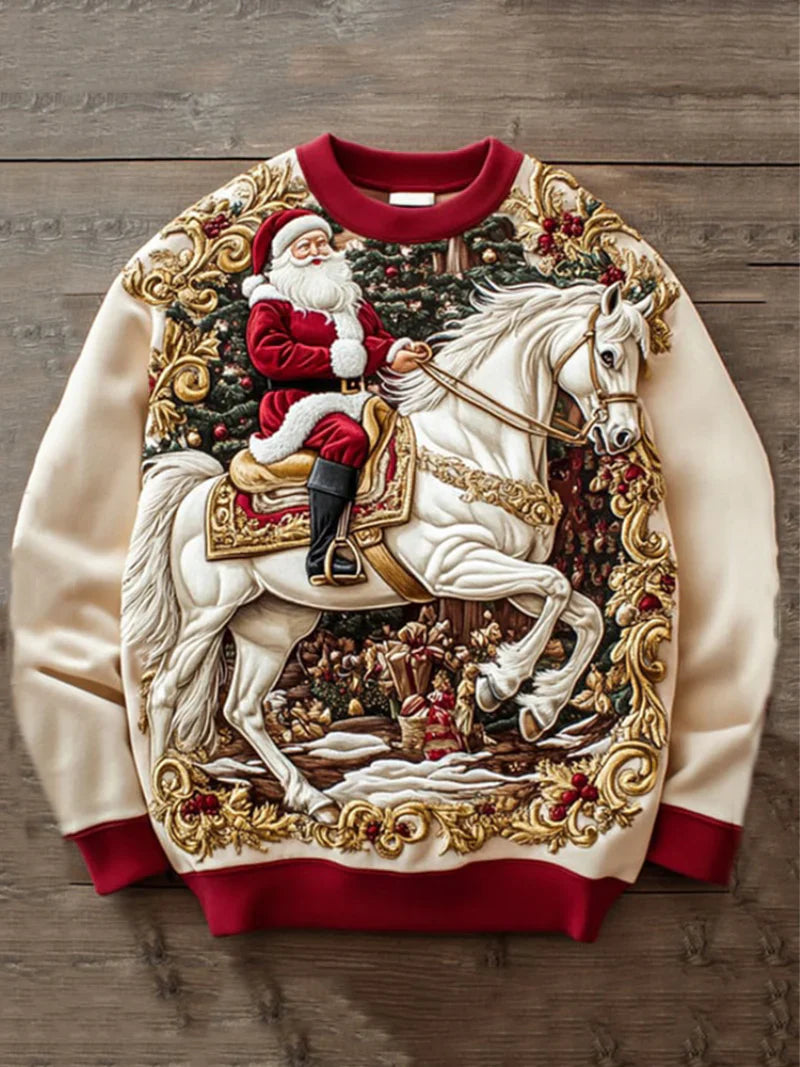Leonardo | Christmas Jumper with Horseman print