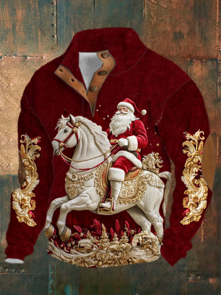 Leonardo | Christmas Jumper with Horseman print