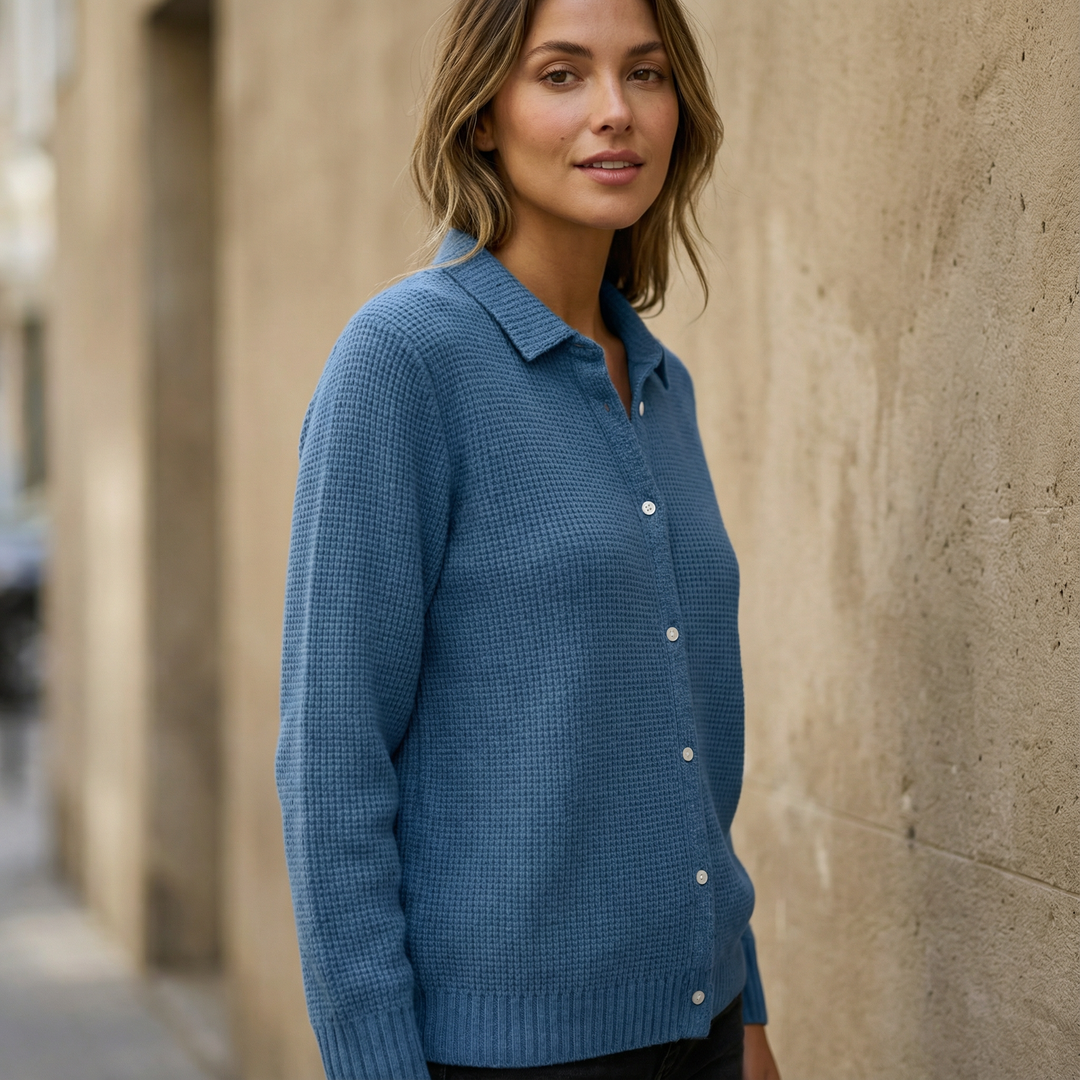 Elaine | Classic Knit Button Cardigan