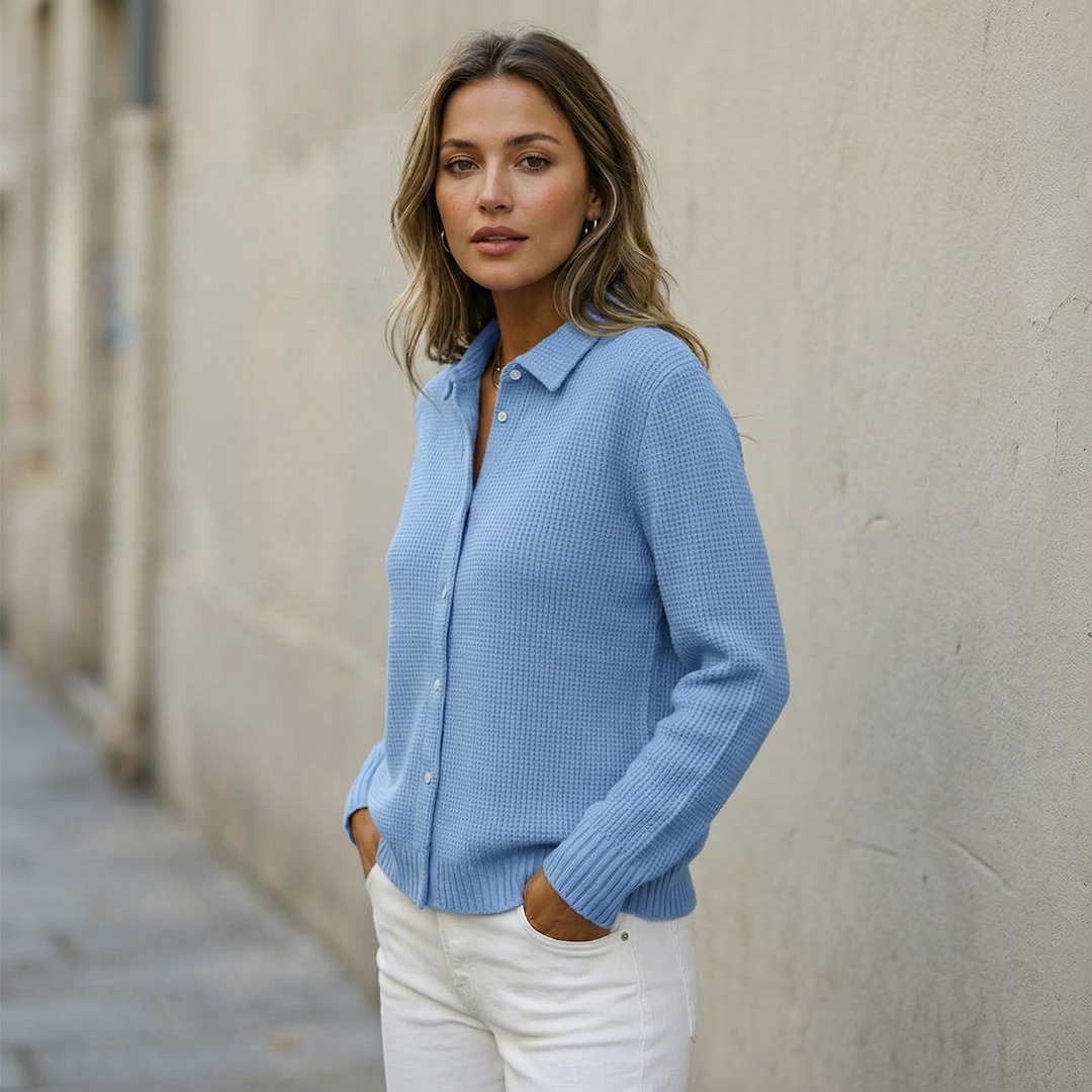 Elaine | Classic Knit Button Cardigan