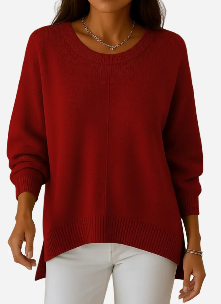 Selah - Crew Neck Long Sleeve Knit Sweater